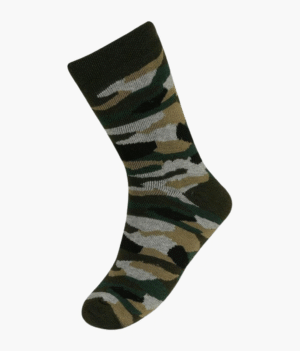 Army Patterned Cotton Mid Calf Socks