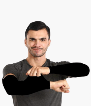 Unisex Nylon Solid Arm Sleeves