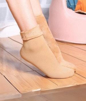 Velvet Socks Without Thumb