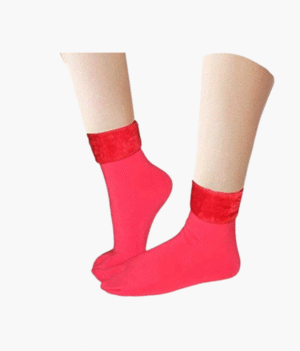 Coloured Velvet Socks with Thumb Pack of 2